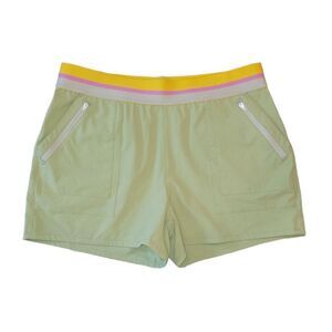 NWOT Orvis Sage Green Athletic Casual Outdoor Shorts Elastic Waist M